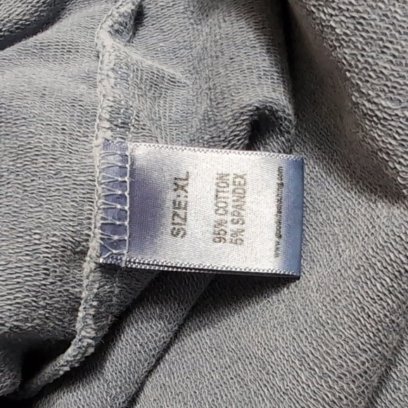 Goodlife Stringless Pullover Hoodie Curved Hem Size XL in Slate Blue - Picture 5 of 10